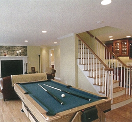 Living Room with Billiard Pool